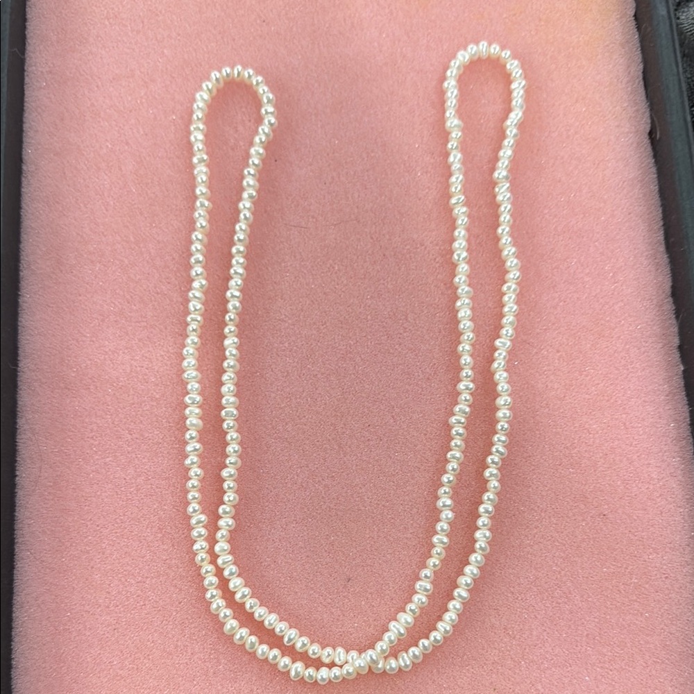 Elegant Pearl Necklace Natural mini 4-5 mm south sea baroque pearl